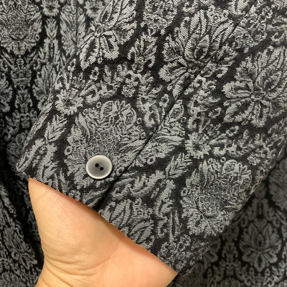 Dialogue Black And Gray Patterned Jacket - image 5